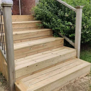 Wooden Steps and balustrade installation in Southampton